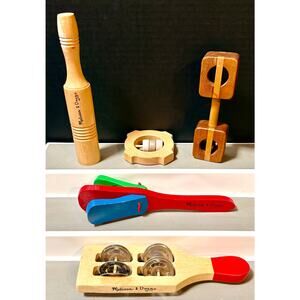 Mixed wooden musical instruments Melissa & Doug & others pretend play